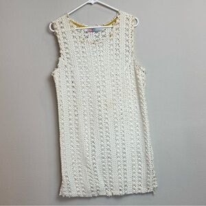 FP Beach (Free People) White Crochet Coverup